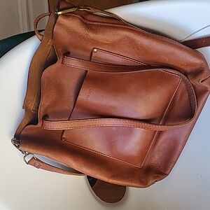 Portland Leather Crossbody Tote